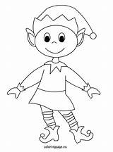 Elf Coloring Christmas Pages Printable Elves Cute Print Hat Drawing Easy Sheets Printables Templates Colouring Preschool Ornaments Shelf Kids Night sketch template