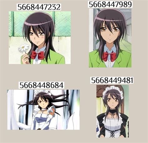 roblox image id codes anime