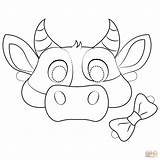 Cow Mask Chick Coloring Fil Cows Printable Pages Clip Animal Templates Masks Cartoon Kids Paper Supercoloring Drawing Clipground Choose Board sketch template