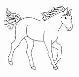 Coloring Horse Pages Template Printable Outline Color Kids Horses Drawing Printables Colouring Templates Simple Clipart Sheet Print Cartoon Animal Trace sketch template