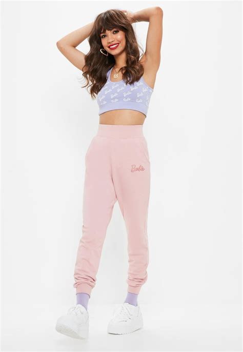 Barbie X Missguided Pink Barbie Joggers Missguided Одежда