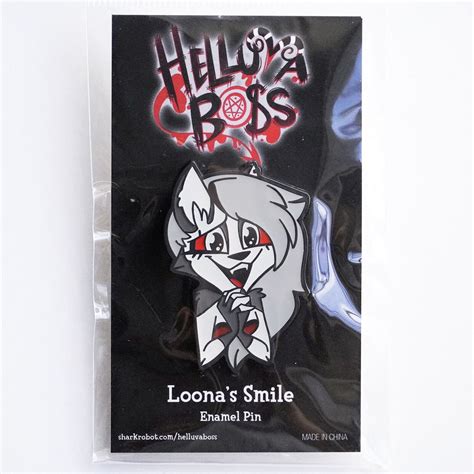 Helluva Boss Loona S Smile Emblem Limited Edition Enamel Pin Vivziepop