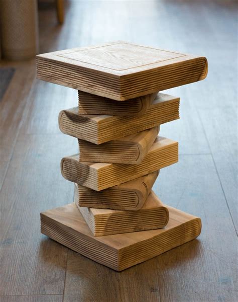 solid wood book stack light casa bella furniture uk