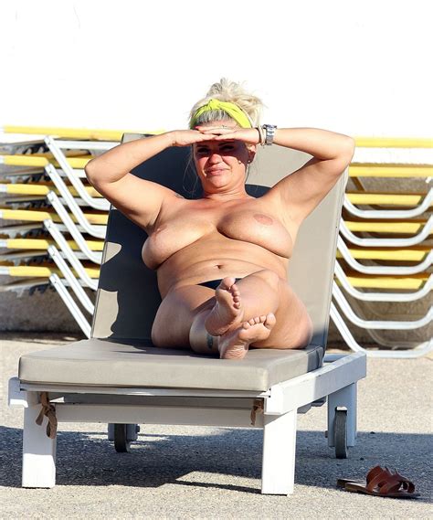 busty celebrity kerry katona sunbathing topless thefappening cc