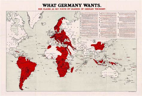 world war  propaganda map rare antique maps