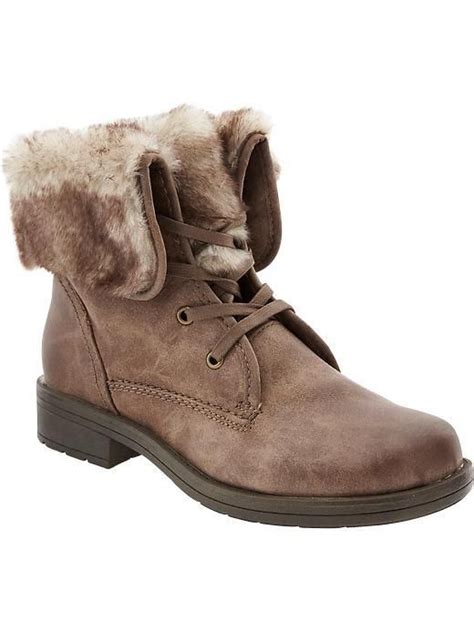 winter boots     boots faux leather boots fold