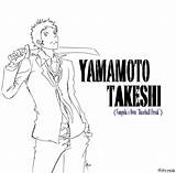 Yamamoto Takeshi sketch template