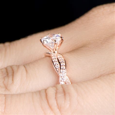 30 Elegant Design Of Engagement Rings In Rose Gold Pouted