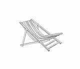 Chair Beach Drawing Deck Outline Symbol Resort Summer Sketch Holiday Deckchair Vector Vecteezy sketch template