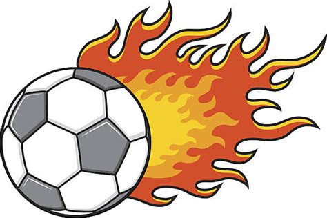 Flame Soccer Ball Drawing Illustrations Royalty Free Vector Graphics
