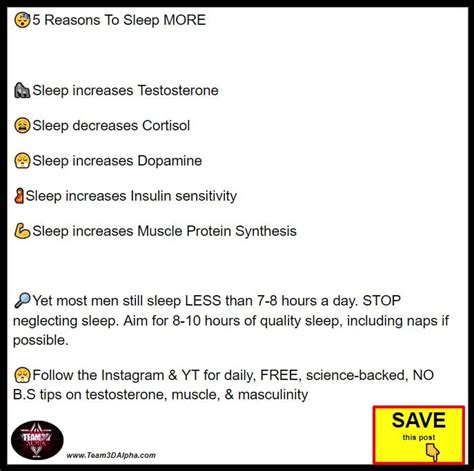 😴5 Reasons You Should Sleep More 👇 R Team3dalpha