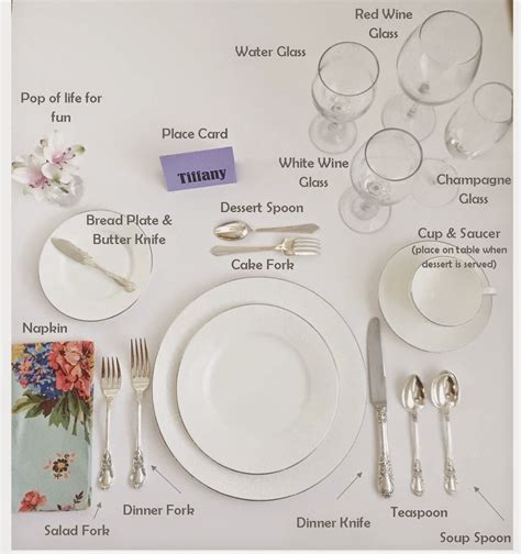 delightfully chic place setting