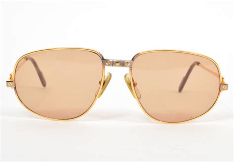 Lot Cartier Gold Rim Sunglasses 58 16