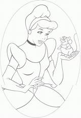 Coloring Cinderella Pages Mice Comments Coloringhome sketch template