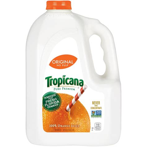 tropicana pure premium original  pulp  orange juice  oz