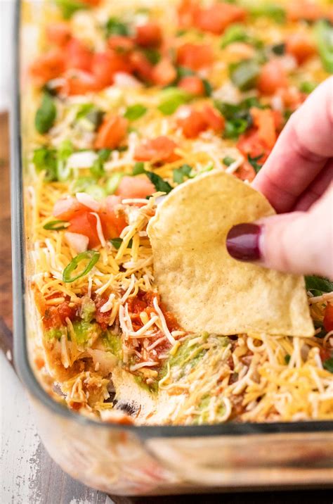 mexican fiesta  layer dip    chunky chef