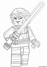Wars Star Anakin Coloring Skywalker Lego Pages Printable sketch template