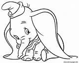 Dumbo Coloring Pages Printable Disney Cartoon Shy Baby Elephant Drawing Print Kids Colouring Sheets Cloring Prints Template Mom Clipart Supercoloring sketch template