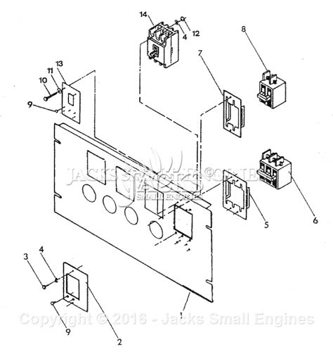 generac   parts diagram  circuit breaker