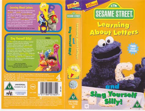 sesame street learning  letters   video vhs pal