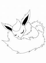 Ausmalbilder Flareon Drucken Pokémon Raskrasil Animaatjes Picgifs Schläft sketch template