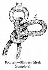 Rope Knots Hitch Hitches Slippery Splices Ties Instantly Pulling Itself Merely Released sketch template