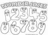 Numberjacks Plural Singular sketch template