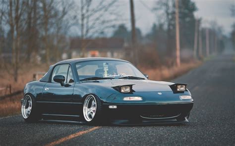 mazda miata mx  road wallpaper