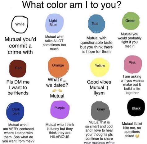 pin by poppyflower21 on quotes memes what color am i twitter games