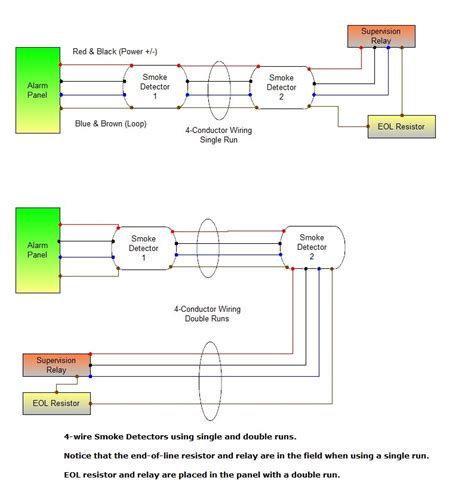 home smoke detector wiring diagram
