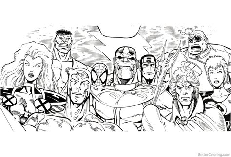 thor avengers infinity war coloring pages coloringpages
