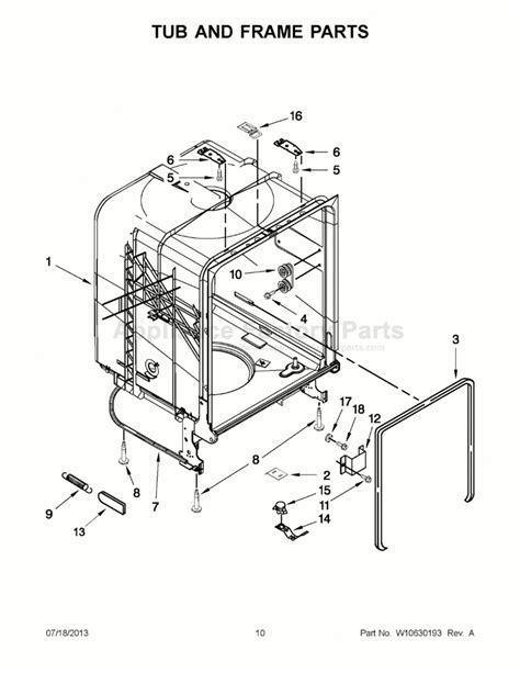 parts  adbaww amana dishwashers