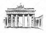 Brandenburg Gate Onot sketch template