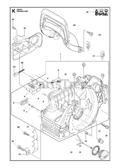 redmax gz  redmax chainsaw crankcase parts lookup  diagrams partstree