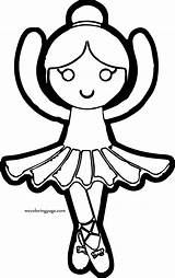 Coloring Ballerina Princess Pages Wecoloringpage sketch template