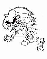 Sonic Monster Creepy Coloring Printable Pages Exe Hedgehog Sheets Categories sketch template