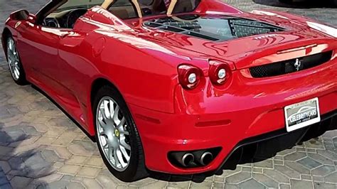 2007 ferrari f430 spider only 1500 miles red tan loaded at celebrity cars las vegas youtube