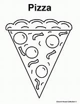 Pizza Coloring Pages Kids Printable Food Slice Sheets Colouring Print Color Sheet Steve Pyramid Drawing Drawings Cartoon Book Getcolorings Cheese sketch template