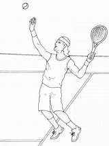 Tenis Saque Dibujos Kolorowanki Dzieci Coloriages Télécharge Partage Imprime sketch template