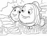 Nemo Coloring Pages Goggles Template sketch template