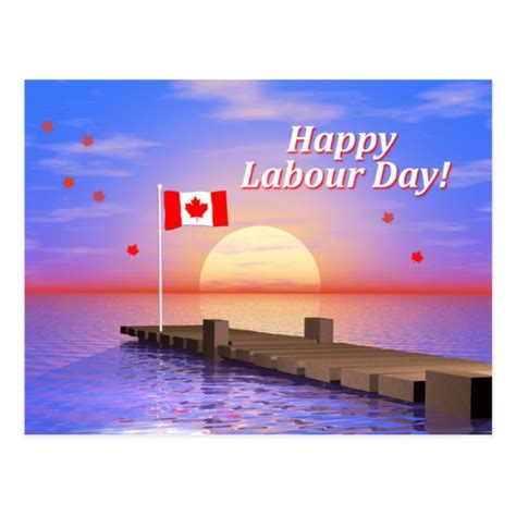 happy labour day canada dock postcard zazzle ca