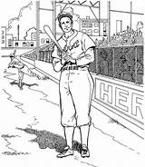 Detroit Derek Jeter Baseball sketch template