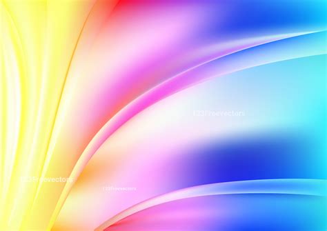 abstract glowing pink blue  yellow wave background