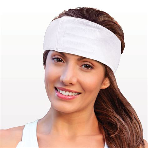 qosmedix headband  velcro closure white