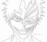 Bleach Coloring Pages Ichigo Anime Lineart Manga Color Printable Deviantart Print Getcolorings Colouring Dragon Ball Getdrawings Colorings sketch template