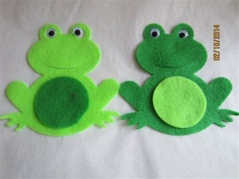 felt frog shapes diy kits  parties  school boy birthday party