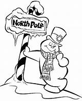 Pole North Snowman Coloring Frosty Pages Drawing Getcolorings Printable Color Clipartmag Print sketch template