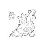 Dragon Baby Surfnetkids Coloring sketch template