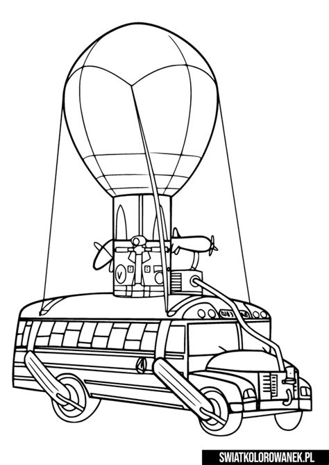 fortnite bus coloring pages