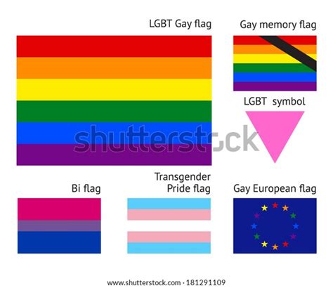 lgbt gay flags flat vector illustration stock vector royalty free